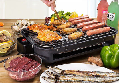 Household Non-Smoking Electric BBQ Grill Tray – Korean Style with Temperature Control