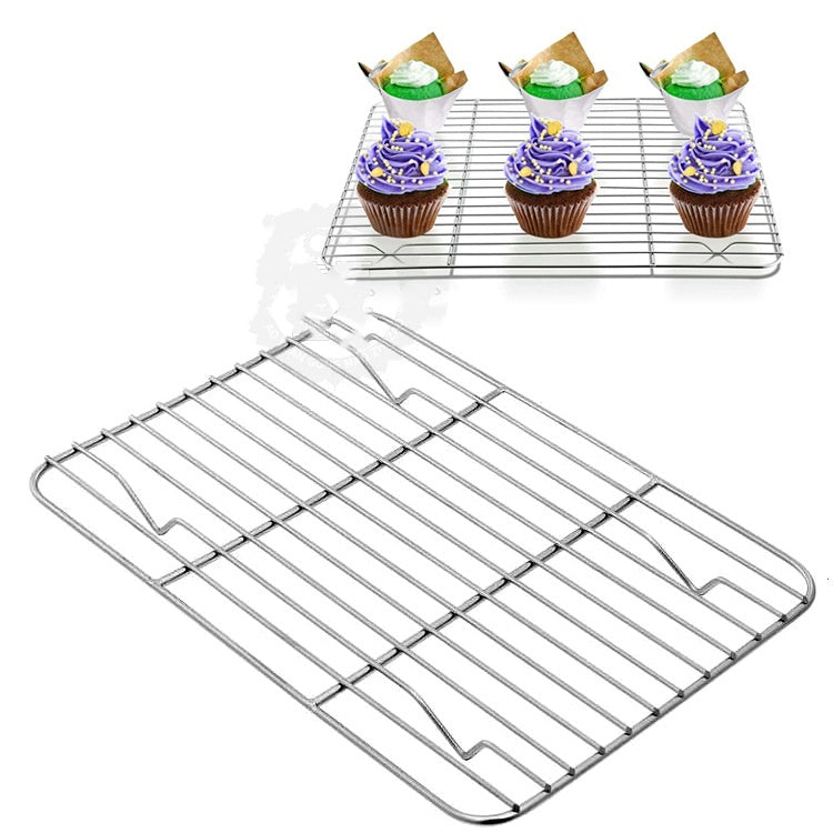 Stainless Steel Outdoor Square BBQ Tray – Large Capacity Barbecue Grill Set