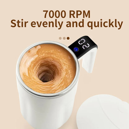 380ML Mini Electric Self-Mixing Coffee Mug – USB Rechargeable & Waterproof