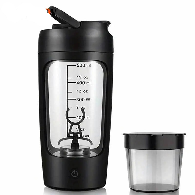 500ML Electric Protein Shaker Bottle – Automatic Mixing Cup for Gym & Outdoor
