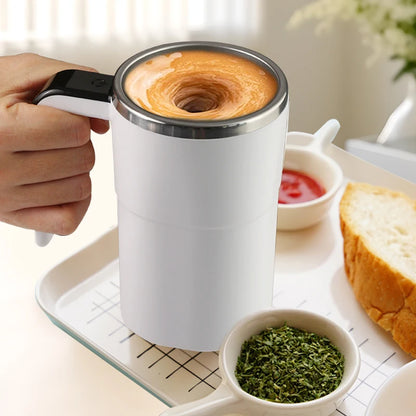 380ML Mini Electric Self-Mixing Coffee Mug – USB Rechargeable & Waterproof